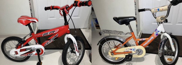 Hauser Swan 16 kerkpr + Ferrini BMX 16" MTB BIKE (egyben)