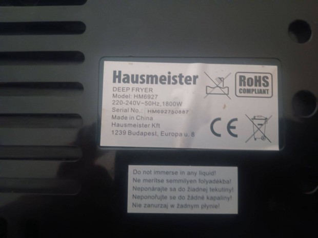 Hausmeister HM6927 olajst