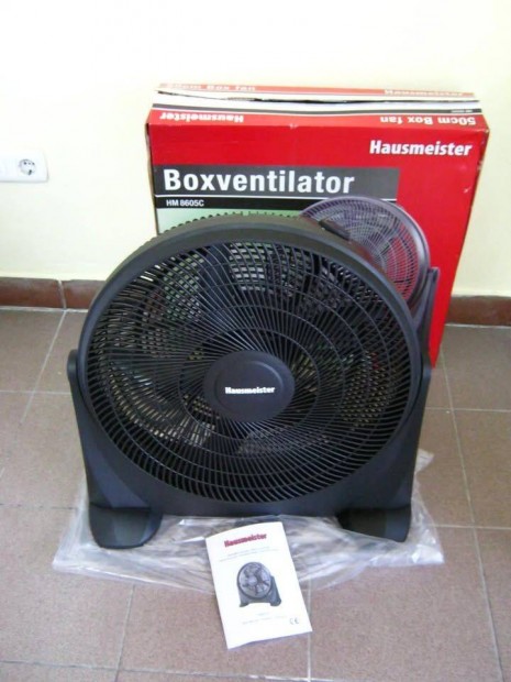Hausmeister HM-8605 Padlóventilátor, jótállással. Új!