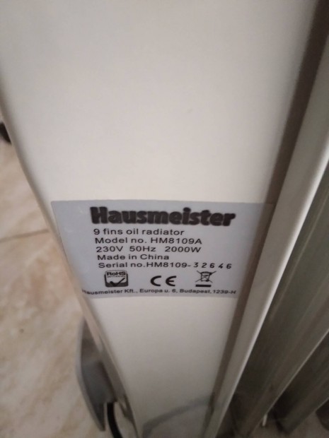 Hausmeister olaj radiator