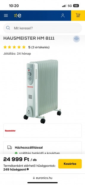 Hausmesiter raditor j 20e