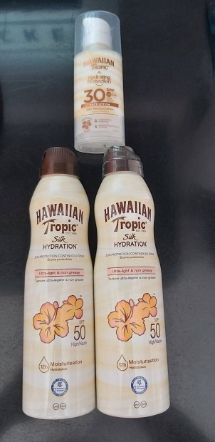 Hawaiian Tropic napoz SPF50 spray + arckrm SPF20