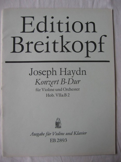 Haydn B-dr koncert heged kotta