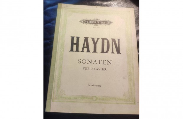 Haydn Sonaten für Clavier II. Szonáták zongorára kotta
