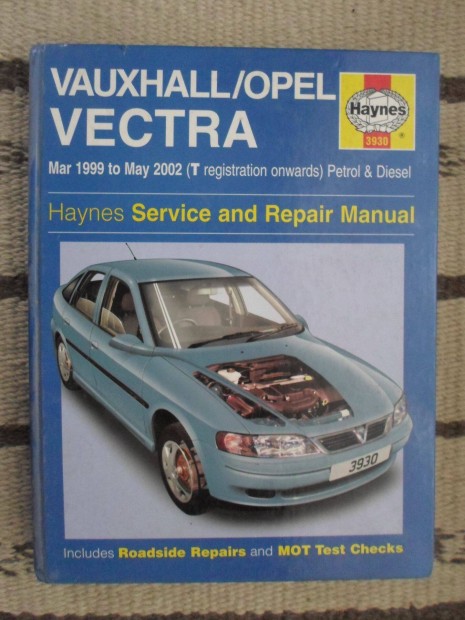 Haynes Opel Vectra szervz service manual