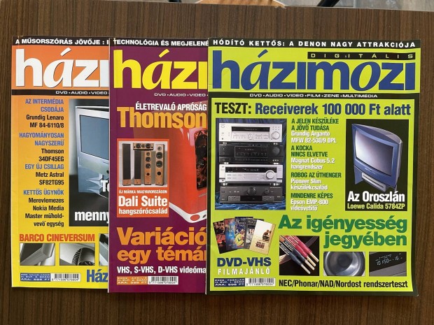 Hzimozi digitl magazinok 2002-2003-2003-2005 vek, 22 db sszesen