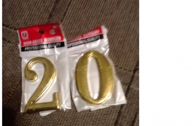 Házszám ajtószám új ragasztható fúrható 20