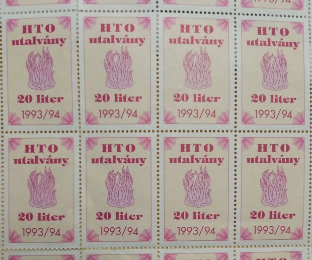 Hztartsi tzelolaj utalvny 1993-94