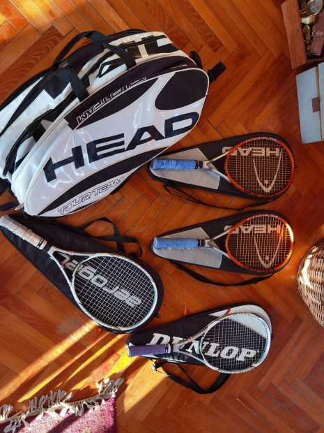 Head dunlop tenisz teniszütő tenisztáska 