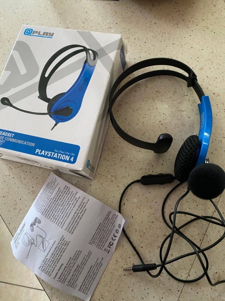 Headset gaming - Playstation 4 Wired Chat kék színben