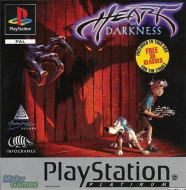 Heart of Darkness, Platinum Ed., Boxed eredeti Playstation 1 jtk