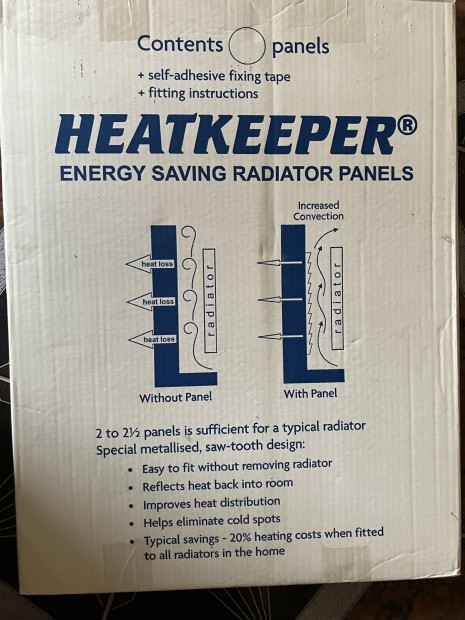 Heatkeeper, hvisszaver  panel