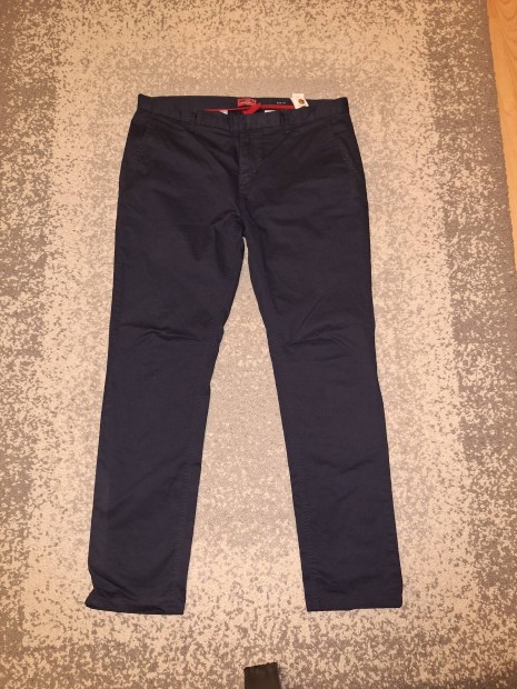 Heavy Tools chino navy nadrg, 36-os mret,  megkmlt, elegns