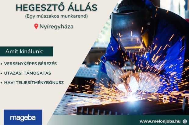 Hegesztő (Egy műszakos munkarend)