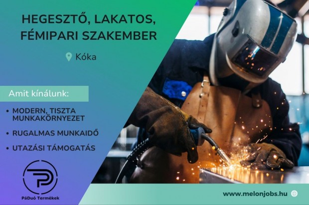 Hegesztő, lakatos, fémipari szakember