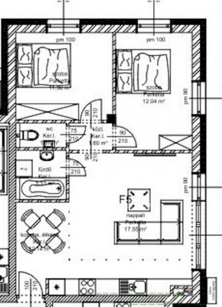 Hegyeshalomi elad� 59 nm-es lak�s