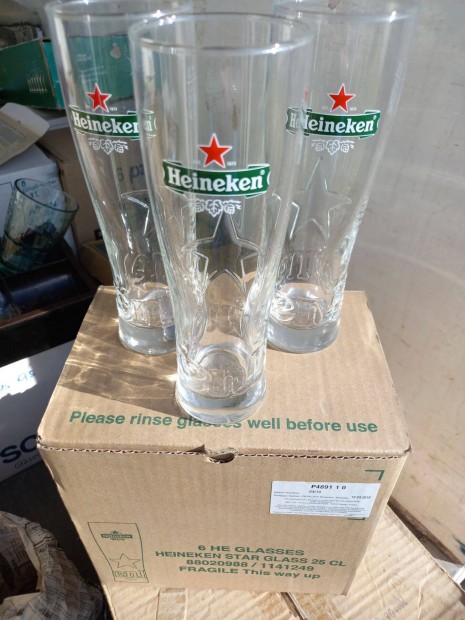 Heineken 0,25l srs pohr dombornyomott klt