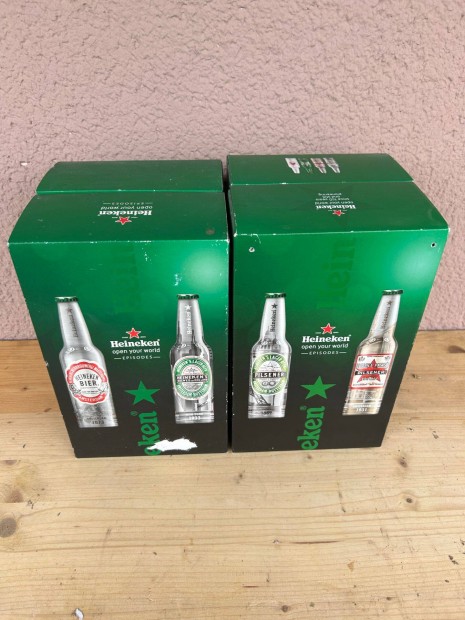 Heineken alupalackok dszdobozban