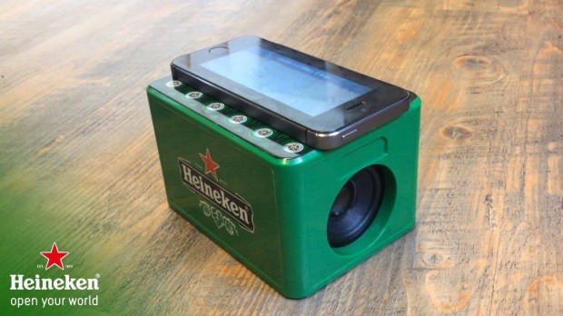 Heineken hordozhat hangszr, hangfal / Speaker Crate