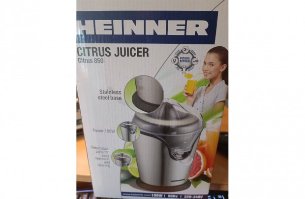 Heinner Citrus 850S Citrusfacsar, 100W, Kapacits 250ml, 1 sebessg