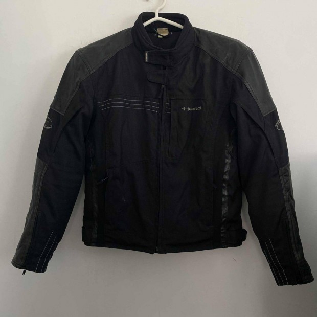 Held bőrrel kombinált cordura motoros kabát M-es