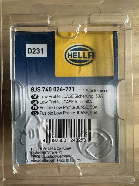 Hella 50A-s biztosíték / megszakító