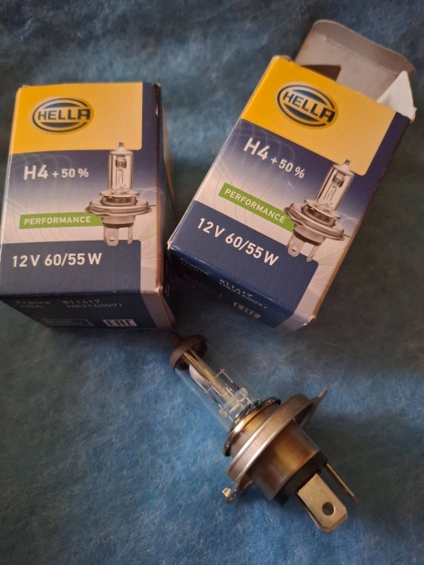 Hella Performence H4 12V 60/55 izzó +50%