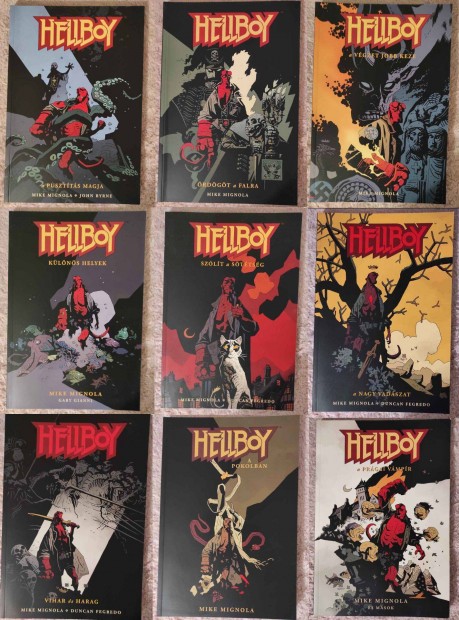 Hellboy ktetek (1.-8. Teljes sorozat + 3. rvid trtnetek ktet)