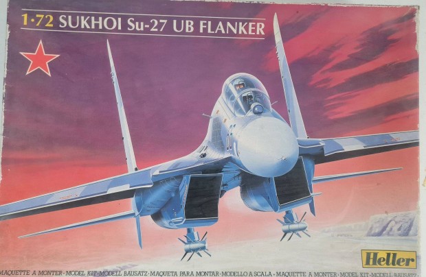 Heller 1/72 SU-27UB Makett