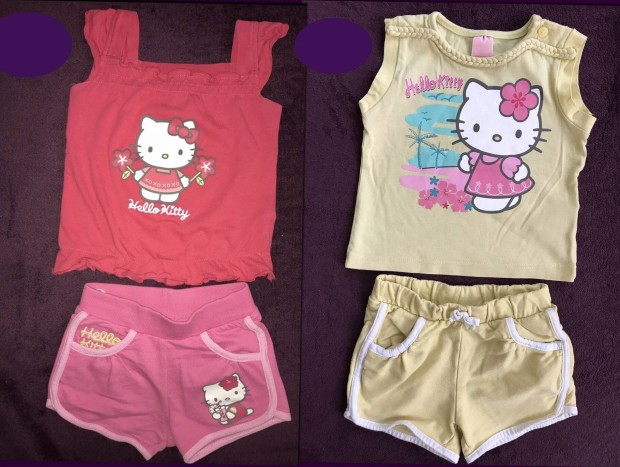 Hello Kitty 62-es nyári szettek - ruhacsomag 62