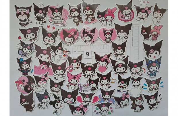 Hello Kitty Kuromi Sanrio matrica 50 60 db 28 fle