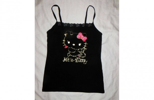 Hell Kitty fekete pntos top H&M 8 / 38 -s h:57 cm mb:71-94 cm