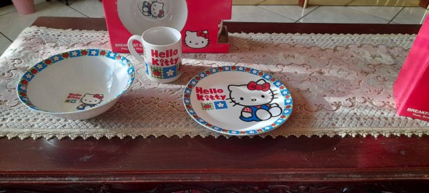 Hello Kitty porceln -3darabos- tkszlet ,Hibtlan !