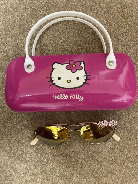Hello Kitty szemveg + tart szp llapotban