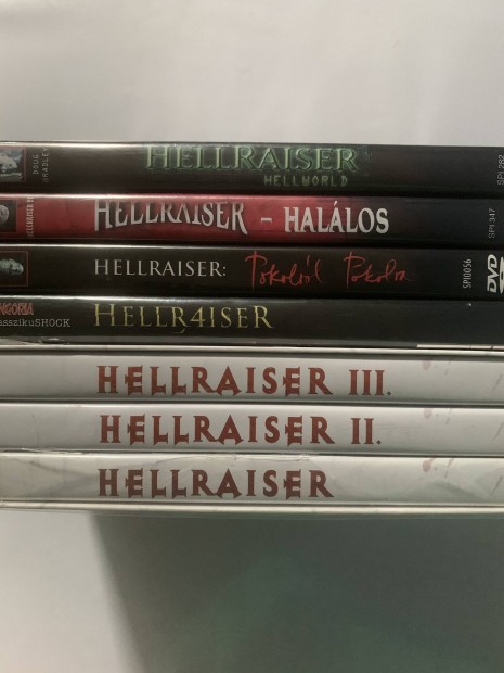 Hellraiser 1,2,3,4,6,7,8rsz dvd