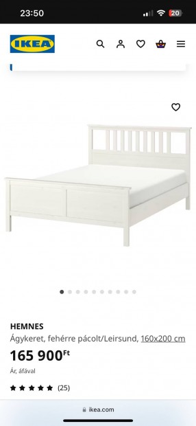 Hemnes 160x200 franciagy s matrac