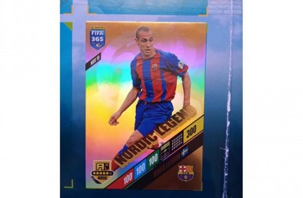 Henrik Larsson Panini Fifa 365 2024 Nordic Legend Top Master krtya