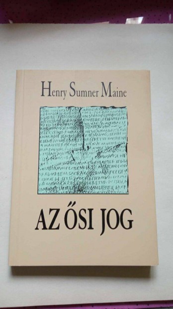 Henry Sumner Maine Az si jog 1997. 500 Ft