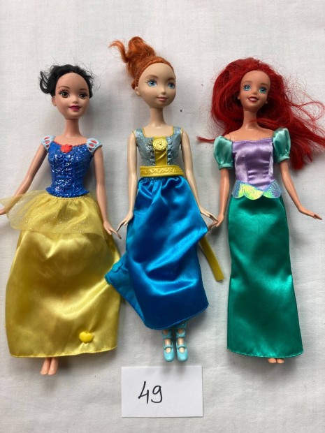 Hercegn Barbie baba csomag, Ariel Barbie, Hfehrke Barbie, Merida 49