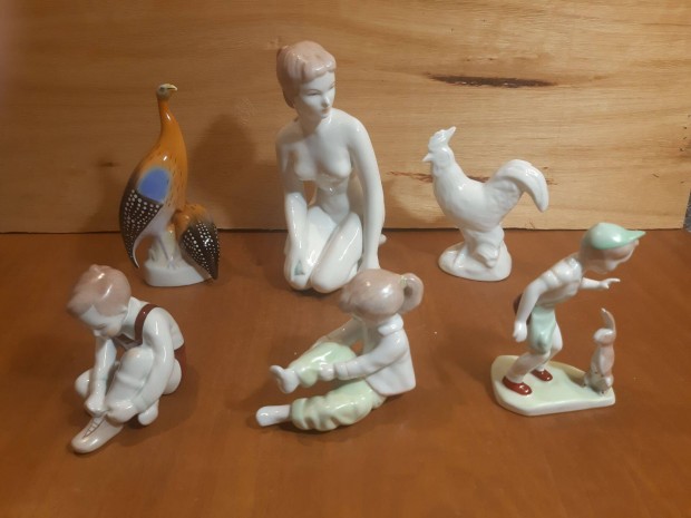 Herendi Hollhzi Aquincum porceln figurk egyben