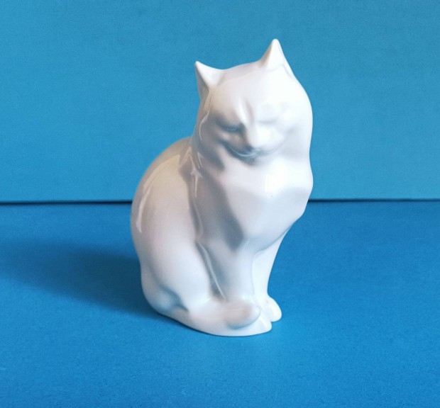 Herendi Macska Cica Porceln Figura