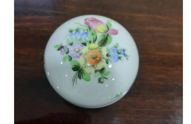 Herendi Tulipn virgmints 3 lb porceln bonbonier elad!