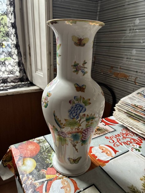 Herendi Viktória mintás váza 41 cm