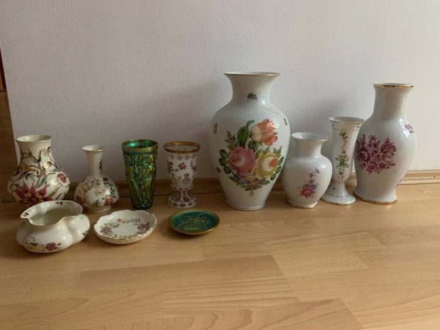 Herendi Zsolnai porceln gyjtemnybl felszmols szett r!