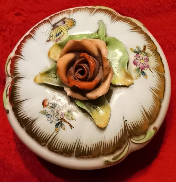 Herendi magyar porceln bonbonier hibtlan llapot rendkvli ron