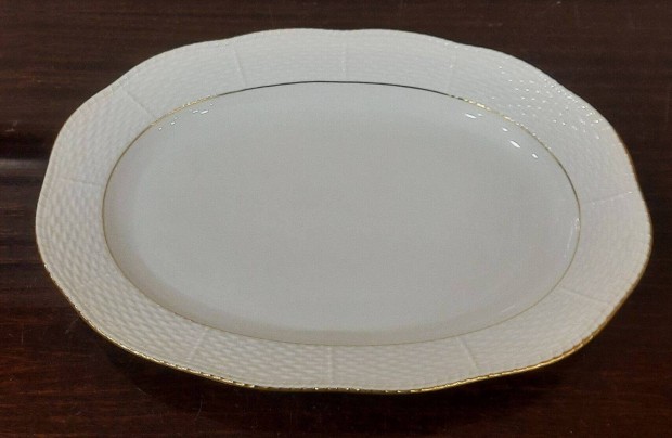 Herendi porceln Fehr arany szeglyes hsos, pecsenys knl tl