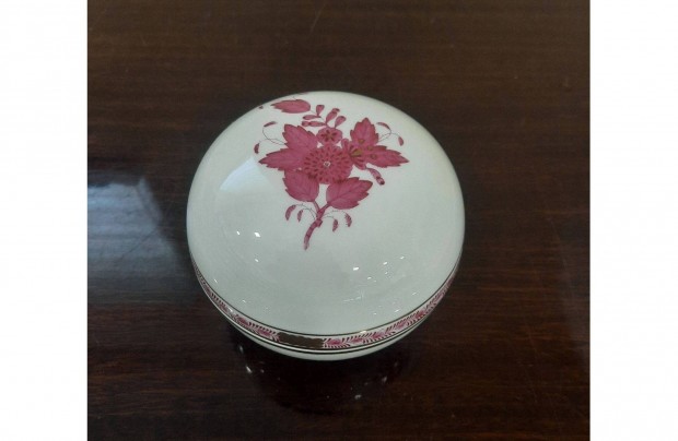 Herendi pur-pur Apponyi mints porceln bonbonier elad!