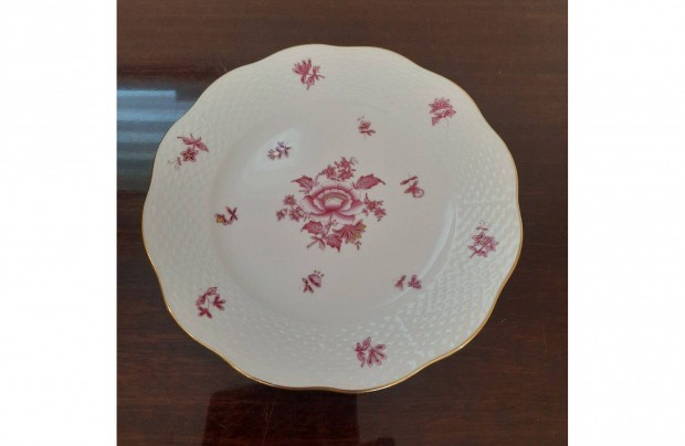 Herendi pur-pur Nanking Bouquet mints porceln stemnyes tnyr