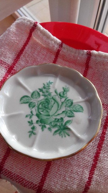 Herendi zld rzss porceln tlka tm 8cm