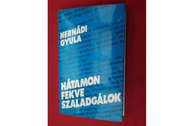 Herndi Gyula: Htamon fekve szaladglok, olvasatlan